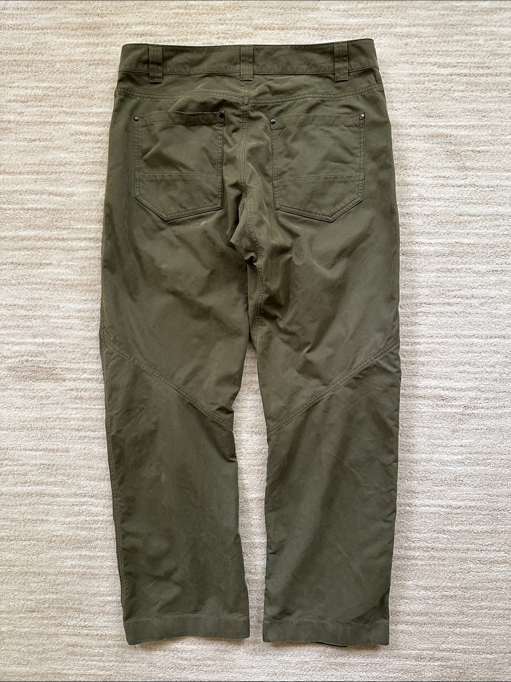 EUC Arc'teryx Cronin Cotton Pant Size Heavy Duty Climbing Utility Green 34” x32” - Picture 8 of 16